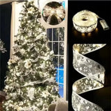 Ribbon Bow LED Fairy String Lights for Christmas Tree