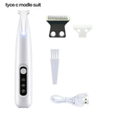 Rechargeable Pet Paw & Hair Trimmer (LED, quiet)