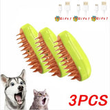 3-in-1 Cat Mist Grooming Brush (self-cleaning, rechargeable)