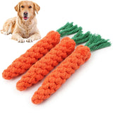 Braided Cotton Rope Dog Chew Toy (carrot & knot styles)