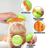 3-in-1 Cat Mist Grooming Brush (self-cleaning, rechargeable)