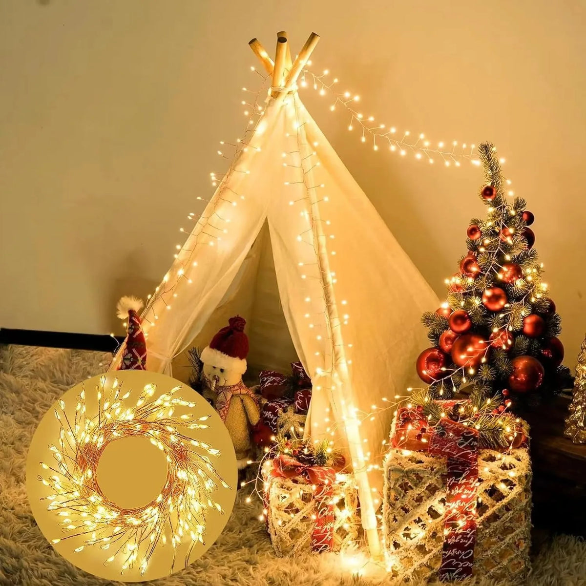 Firecracker LED String Lights with Remote (USB)