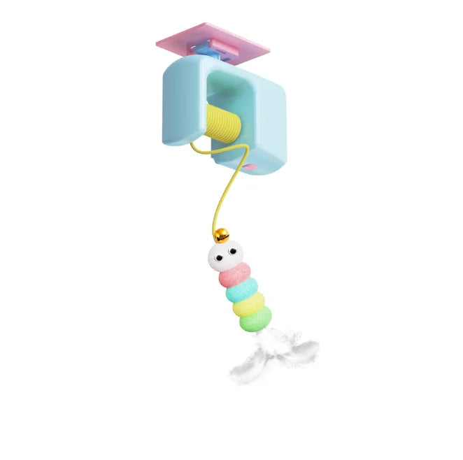 Auto Swing Feather Cat Toy with 2 Ropes