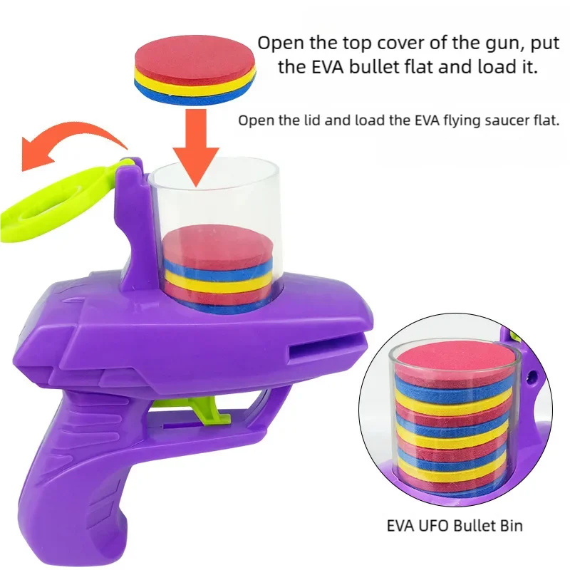 Pet Flying-Disc Launcher with Foam Discs