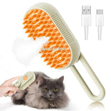 3-in-1 Cat Mist Grooming Brush (self-cleaning, rechargeable)