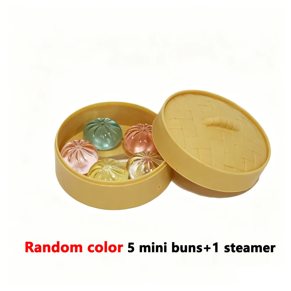 Mini Dumpling Squishy + Steamer Gift Set (5 pc)