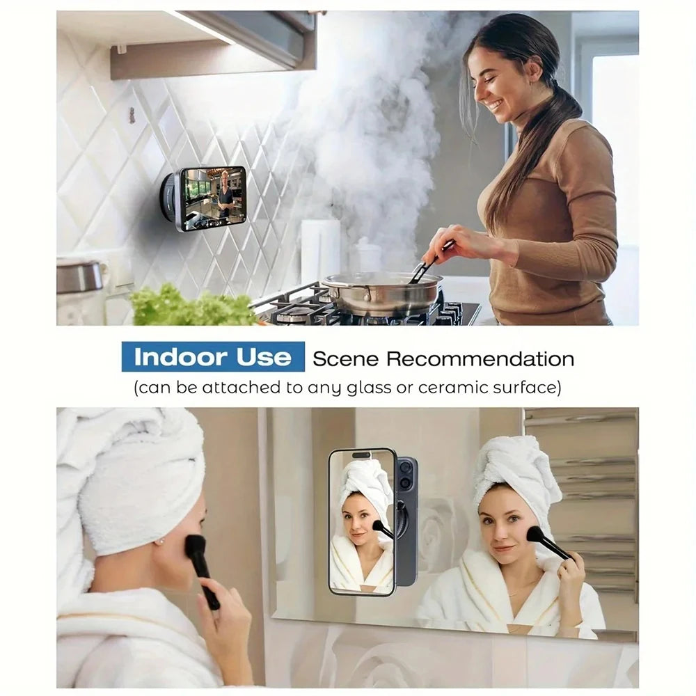 Magnetic Vacuum-Suction Phone Mount (360° swivel)