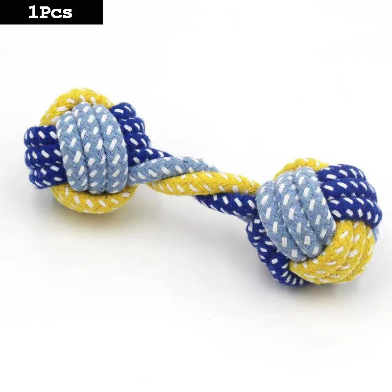 Braided Cotton Rope Dog Chew Toy (carrot & knot styles)