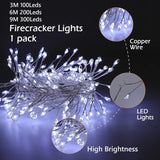 Firecracker LED String Lights with Remote (USB)