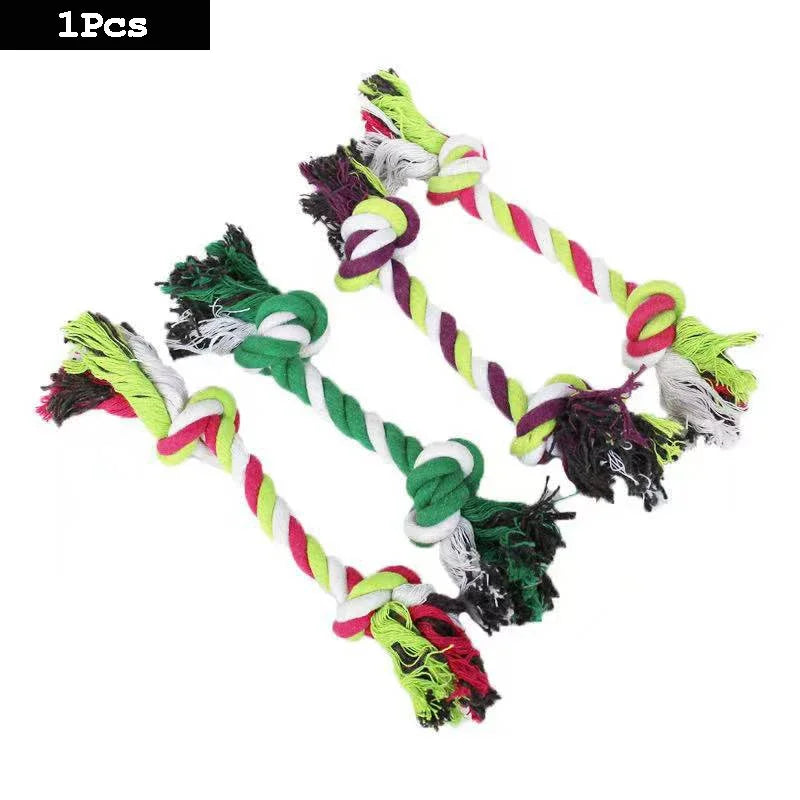 Braided Cotton Rope Dog Chew Toy (carrot & knot styles)