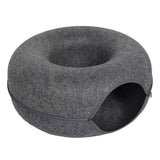Felt Donut Cat Tunnel Bed (50 cm, zip-apart)