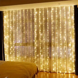 USB LED Curtain Fairy Lights with Remote (3 m wide)