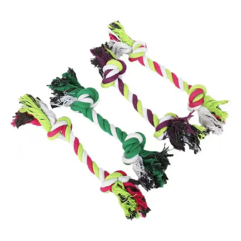 Braided Cotton Rope Dog Chew Toy (carrot & knot styles)