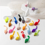 Rattle Faux-Fur Cat Mice with Catnip (24 or 50 pack)