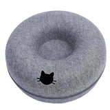 Felt Donut Cat Tunnel Bed (50 cm, zip-apart)