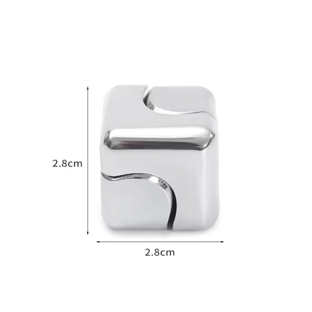 Rotating Metal Cube Fidget Spinner