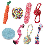 Braided Cotton Rope Dog Chew Toy (carrot & knot styles)