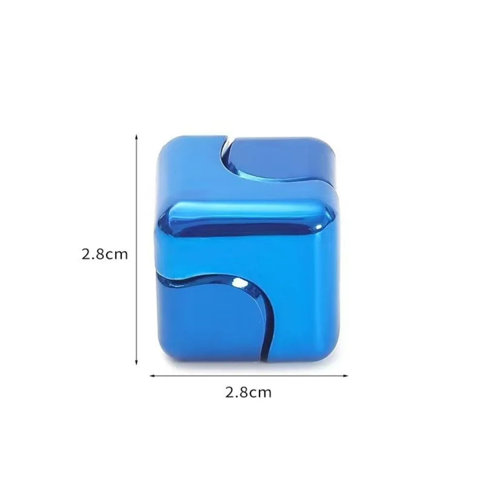 Rotating Metal Cube Fidget Spinner