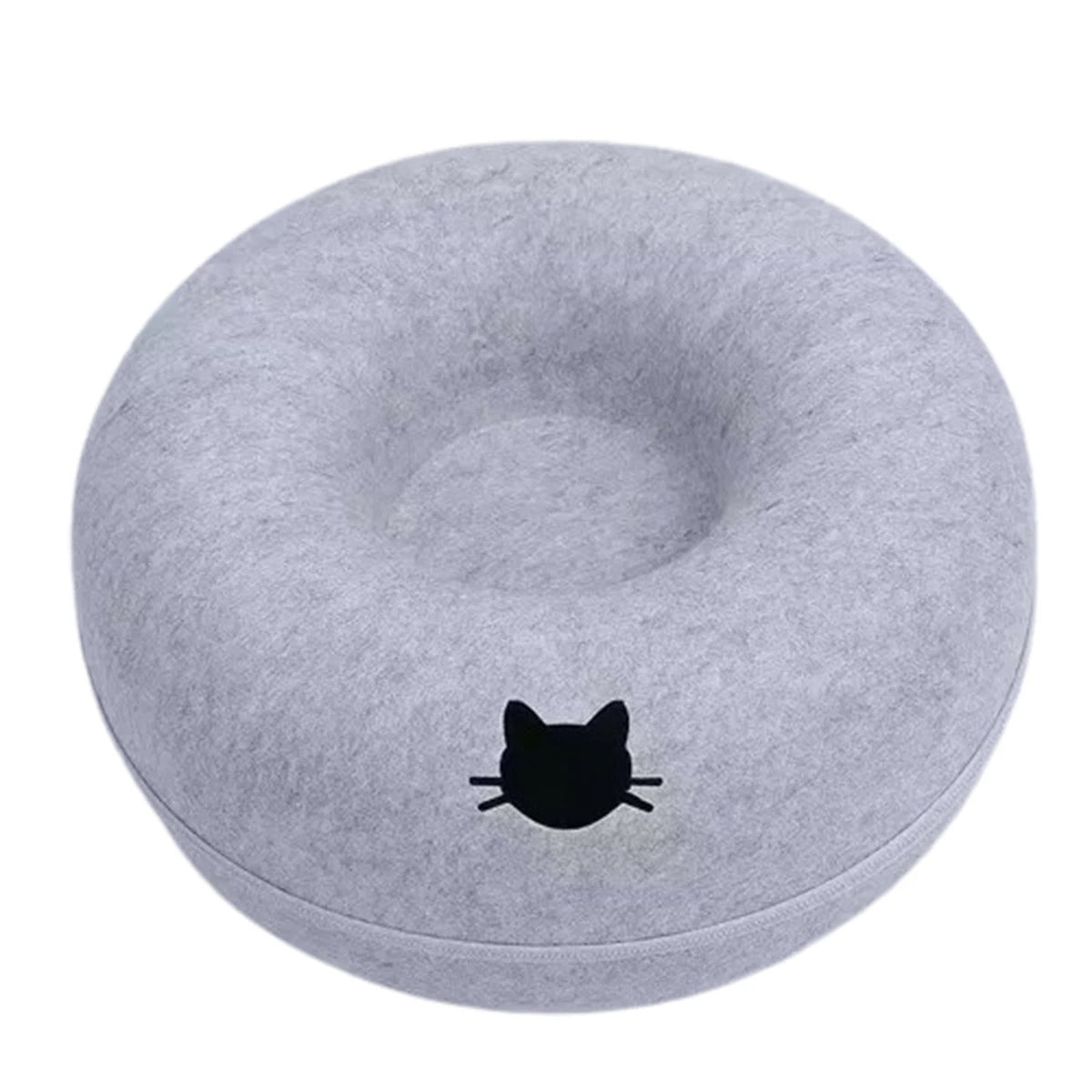 Felt Donut Cat Tunnel Bed (50 cm, zip-apart)