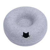 Felt Donut Cat Tunnel Bed (50 cm, zip-apart)