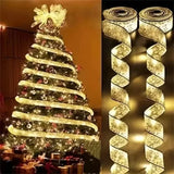 Ribbon Bow LED Fairy String Lights for Christmas Tree