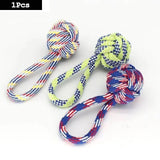 Braided Cotton Rope Dog Chew Toy (carrot & knot styles)